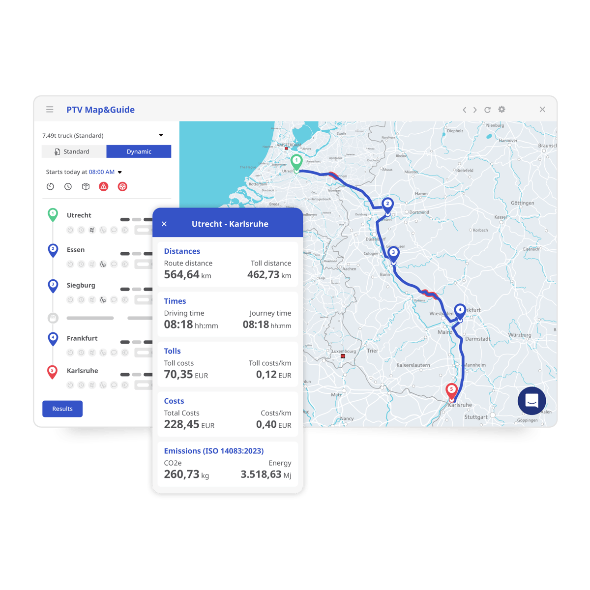 product_Map&Guide_Truck Route Planning